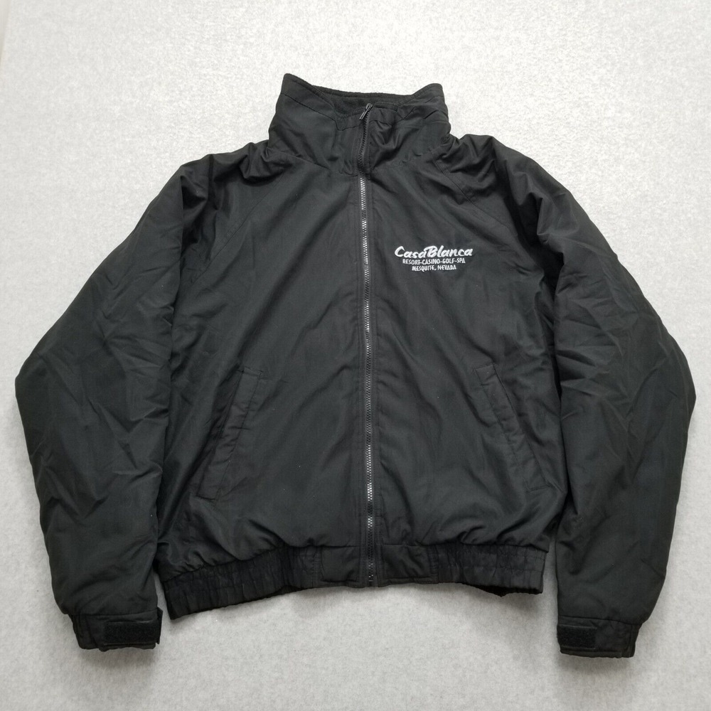 Baru Sports Jacket Mens XL Black Full Zip Pockets‎